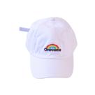 Boné Dad Hat Overcome "Rainbow For Sale" Branco