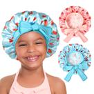 Boné de bebê YANIBEST Silk Satin para crianças, boné de dormir x2