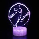 Boné de beisebol acrílico 3D Night Light para o feriado do Dia dos Namorados Boné de beisebol acrílico 3D Night Light para o feriado do Dia dos Namorados