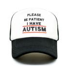 Boné de beisebol, agrada a pacientes, eu tenho autismo, anime