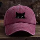 Boné De Beisebol Ajustável Unissex Com Estampa De Gato, Casual, Para Viagem Ao Ar Livre, Proteção Boné De Beisebol Ajustável Unissex Com Estampa De Gato, Casual, Para Viagem Ao Ar Livre, Proteção