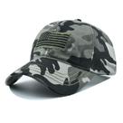 Boné de beisebol, algodão camuflado, chapéu liso com bordado de bandeira