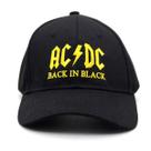 Boné de beisebol Anime Hat Back in Black para homens e mulheres