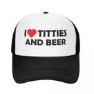 Boné de beisebol Anime Hat Titties And Beer para homens