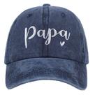 Boné de beisebol bordado Papa Script Cotton para adultos