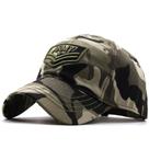 Boné de beisebol, camuflagem, chapéu liso, bordado, militar
