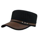Boné de beisebol, chapéu liso de algodão com aba de material sintético Milit Boné de beisebol, chapéu liso de algodão com aba de material sintético Milit