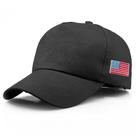Boné de beisebol, chapéu liso de algodão com bordado de bandeira