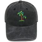 Boné de beisebol, chapéu liso de algodão com bordado de palmeira