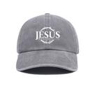 Boné de beisebol, chapéu liso de algodão com estampa de Jesus Way Trut