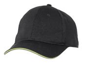 Boné de beisebol Chef Works Cool Vent Black Lime Unissex