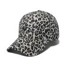 Boné de beisebol com estampa de leopardo de poliéster para mulheres Boné de beisebol com estampa de leopardo de poliéster para mulheres
