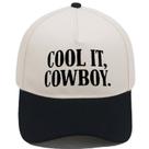 Boné de beisebol de algodão bicolor Trucker Cool It Cowboy unissex
