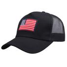 Boné de beisebol de algodão bordado com bandeira americana para adultos