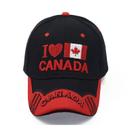 Boné de beisebol de algodão bordado com logotipo canadense unissex