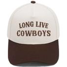 Boné de beisebol de algodão bordado liso Long Live C