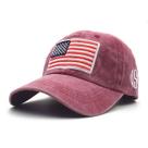 Boné de beisebol de algodão com bandeira americana para homens