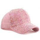 Boné de beisebol de algodão com decoração de strass completo unissex