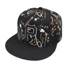 Boné de beisebol de algodão com estampa de grafite e chapéu de caminhoneiro 56-61 cm