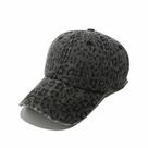 Boné de beisebol de algodão liso com padrão de estampa de leopardo lavado Boné de beisebol de algodão liso com padrão de estampa de leopardo lavado