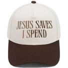 Boné de beisebol de algodão Trucker com bordado Jesus Saves”