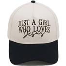 Boné de beisebol de algodão Trucker com bordado Just a Girl Who Loves Jesus”