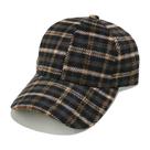 Boné de beisebol de inverno, tipo lã, xadrez, poliéster, unissex Boné de beisebol de inverno, tipo lã, xadrez, poliéster, unissex