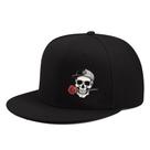 Boné de beisebol de poliéster de aba plana Hip-Hop unissex 55-62 cm