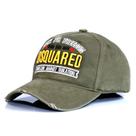 Boné de beisebol DSQUARED2, chapéu esportivo masculino de algodão ajustável