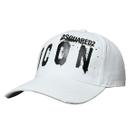 Boné de beisebol DSQUAREDS2 ICON branco para adultos