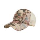 Boné De Beisebol Feminino Com Estampa De Lantejoulas Brilhantes, Ajustável, Com Costas Em Tela,