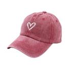 Boné De Beisebol Feminino E Masculino Com Bordado De Coração Pêssego, Macio E Fino, Versátil, Boné De Beisebol Feminino E Masculino Com Bordado De Coração Pêssego, Macio E Fino, Versátil,