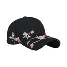 Boné De Beisebol Feminino Estilo Nacional Com Bordado De Flor De Ameixa Para Primavera E Outono