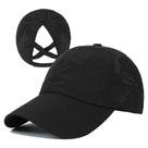 Boné de Beisebol Feminino HGGE - Modelo Criss Cross com Rabo de Cavalo