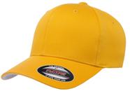 Boné de beisebol Flexfit Athletic para homens em poliéster dourado