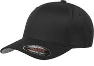 Boné de beisebol Flexfit Yupoong Athletic ajustado preto