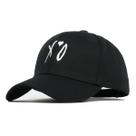 Boné de beisebol Hat xo Anime Snapback Cap Hip Hop Flat Black