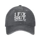 Boné de beisebol I Fix It All Hat Funny Mechanic para homens