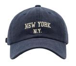 Boné de beisebol Jusavie New York UV Protection Navy para adultos