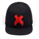 Boné de beisebol Letters X Anime Snapback Chapéu de algodão preto