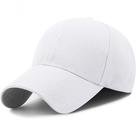 Boné De Beisebol Liso Aba Curva Esportivo Unissex Para Corrida Caminhada Ciclismo Branco
