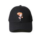 Boné de beisebol Loves Lives Anime Snapback, algodão preto