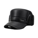 Boné De Beisebol Masculino De Couro Com Forro De Lã Grosso E Aba Reta, Gorro Quente Para Idosos, Boné De Beisebol Masculino De Couro Com Forro De Lã Grosso E Aba Reta, Gorro Quente Para Idosos,
