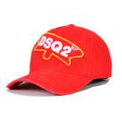 Boné de beisebol masculino DSQS2 vermelho 57-59 cm de circunferência da cabeça