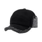 Boné De Beisebol Masculino Quente De Lã Para Outono/Inverno Com Proteção De Orelha Espessa Para