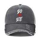 Boné de beisebol Mesh Trucker com slogan impresso Do or Die”