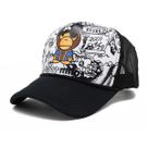 Boné de beisebol Monkeys Anime Snapback, poliéster, unissex