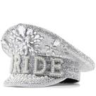 Boné de beisebol Polyster Bride Rhinestone Lettering 58cm Boné de beisebol Polyster Bride Rhinestone Lettering 58cm