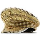 Boné de beisebol Polyster Full Spiked & Crystal Decor Boné de beisebol Polyster Full Spiked & Crystal Decor