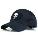 Boné de beisebol Punishers Anime Snapback, algodão preto